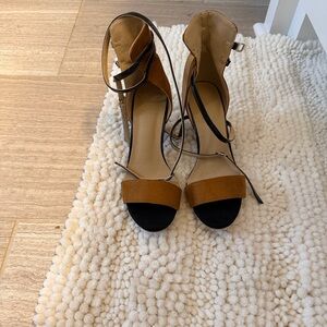 Chic Black and Tan Women's Heels